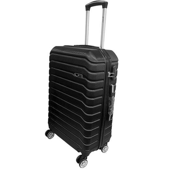 Mala de Viagem Grande Porte Rodas 360º ABS Cadeado TSA Texturizada Cruzeiro 1005-M28
