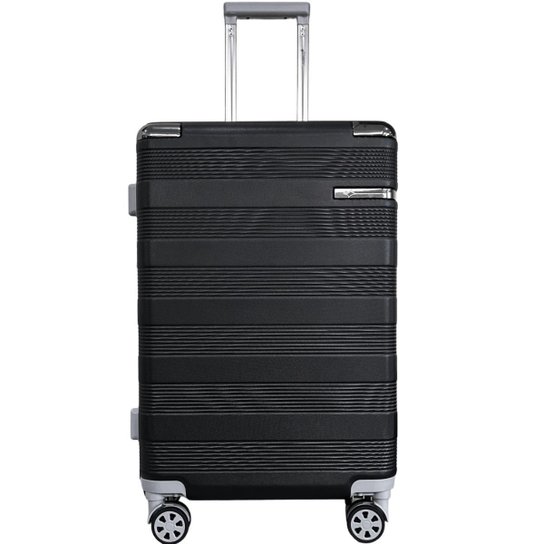 Mala de Viagem Grande Porte Rodas 360º ABS Cadeado TSA Zíper Expansivo Texturizada Cruzeiro 8000-M28