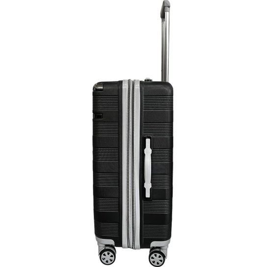 Mala de Viagem Grande Porte Rodas 360º ABS Cadeado TSA Zíper Expansivo Texturizada Cruzeiro 8000-M28