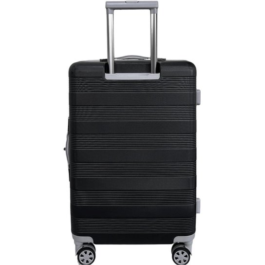 Mala de Viagem Grande Porte Rodas 360º ABS Cadeado TSA Zíper Expansivo Texturizada Cruzeiro 8000-M28