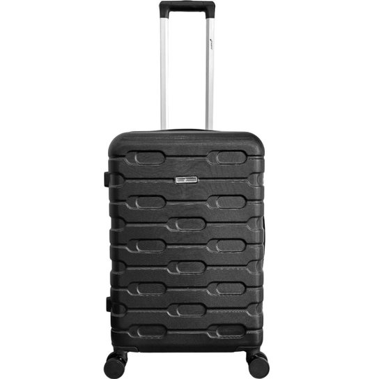 Mala de Viagem Porte Grande Rodas 360° ABS Cadeado TSA Texturizada Cruzeiro 1015-M28