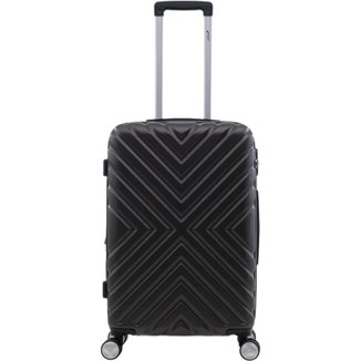 Mala de Viagem Porte Grande Rodas 360° ABS Resistente Cadeado com Segredo Zíper Expansivo Cruzeiro 3