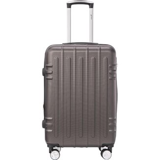 Mala de Viagem Porte Grande Rodas 360° ABS Resistente Zíper Expansivo Cadeado com Segredo Cruzeiro 3