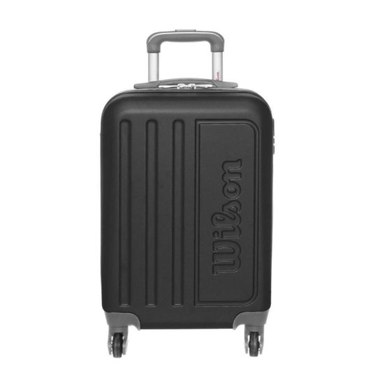 Mala de Viagem Rígida de Fibra ABS WILSON - P BORDO - Preto Menor preço em Mala de Viagem Rígida de Fibra ABS WILSON - P BORDO - Preto