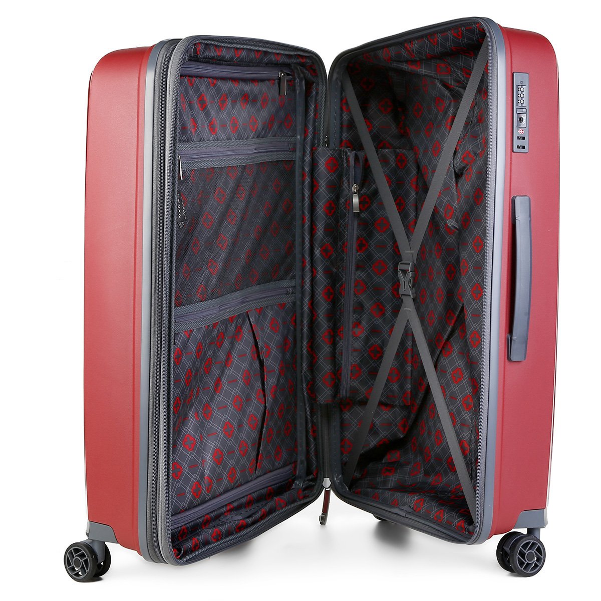 Mala de Viagem Swiss Trip G Vermelho Netshoes