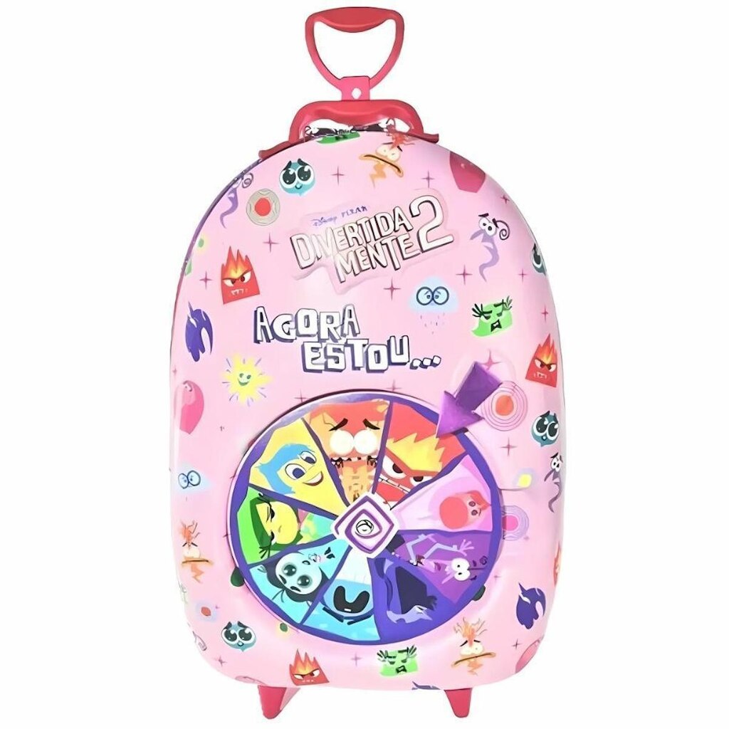 Mala Infantil MaxToy Divertidamente Roleta Rosa