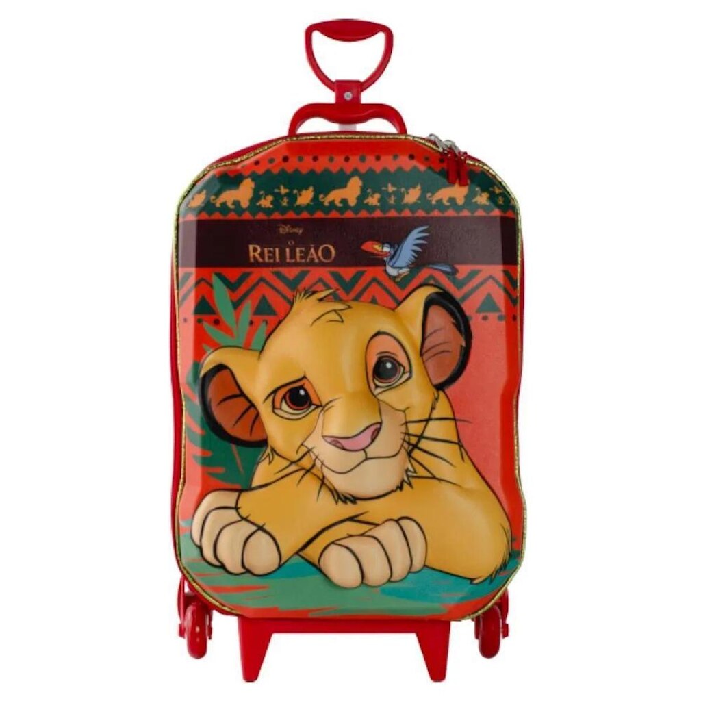Mala Infantil MaxToy Rei Leão Vermelho