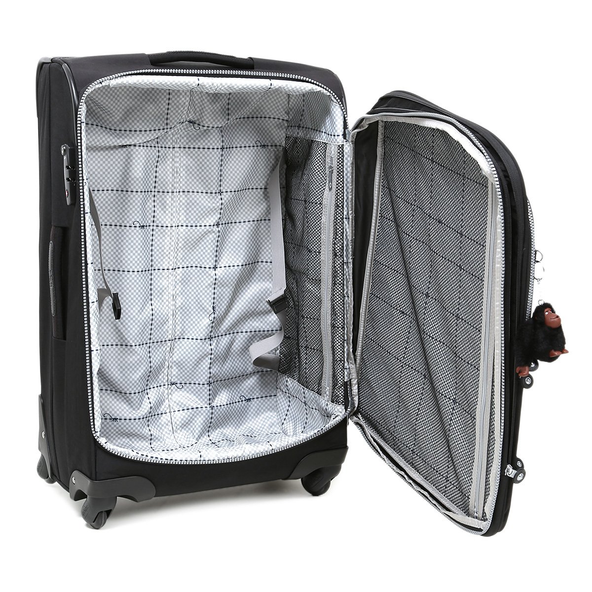 Mala Kipling Youri Spin 68 Preto Netshoes