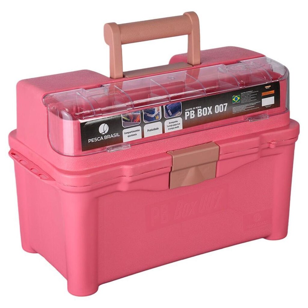 Maleta De Pesca PB Box 007 33L Plástico Pesca Brasil