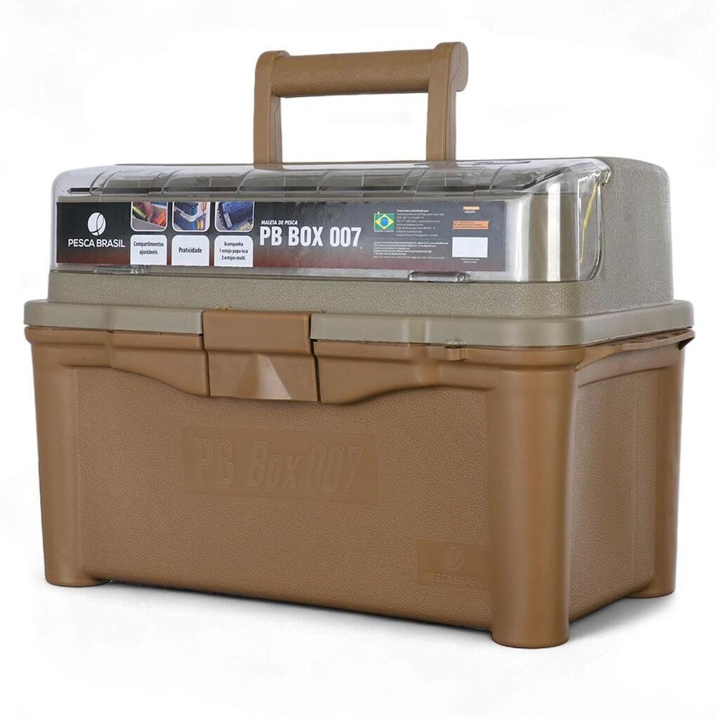 Maleta De Pesca PB Box 007 33L Plástico Pesca Brasil