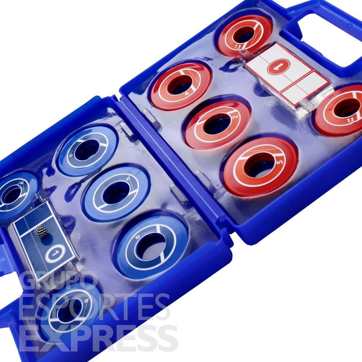 Maleta Futebol De Botão Klopf Verm/Bco X Az/Pret/Bco 4132 - Preto