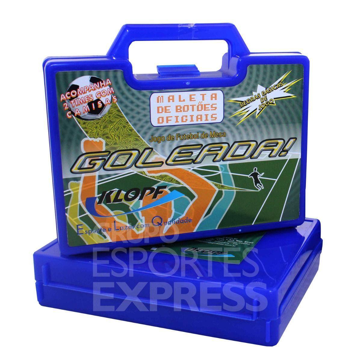 Maleta Futebol De Botão Klopf Verm/Bco X Az/Pret/Bco 4132 - Preto