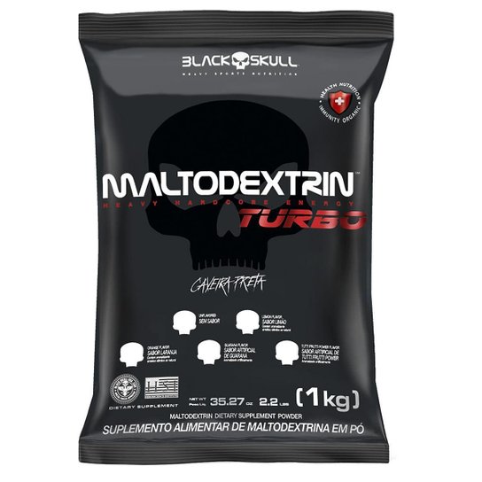 Maltodextrin Turbo Refil - 1Kg -Black Skull Menor preço em Maltodextrin Turbo Refil - 1Kg -Black Skull