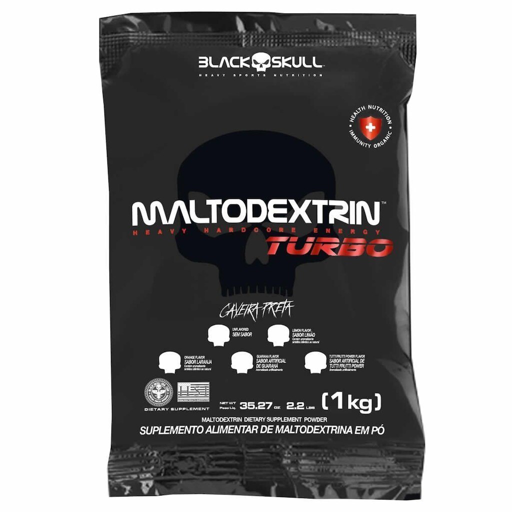 Maltodextrina Turbo - 1000g Refil Tutti Frutti - BlackSkull