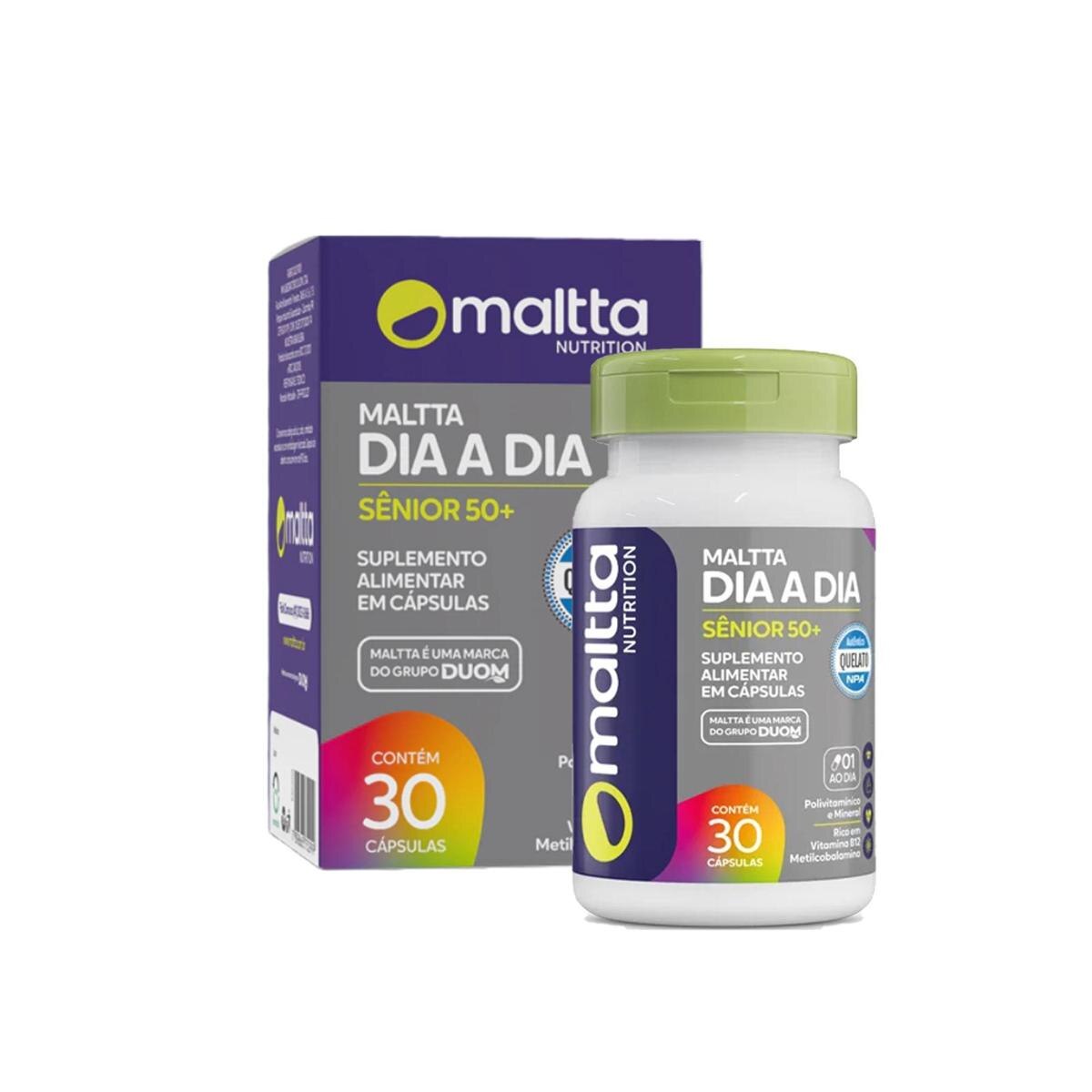 Maltta Dia a Dia Sênior 50+ 30 capsulas Maltta Nutrition
