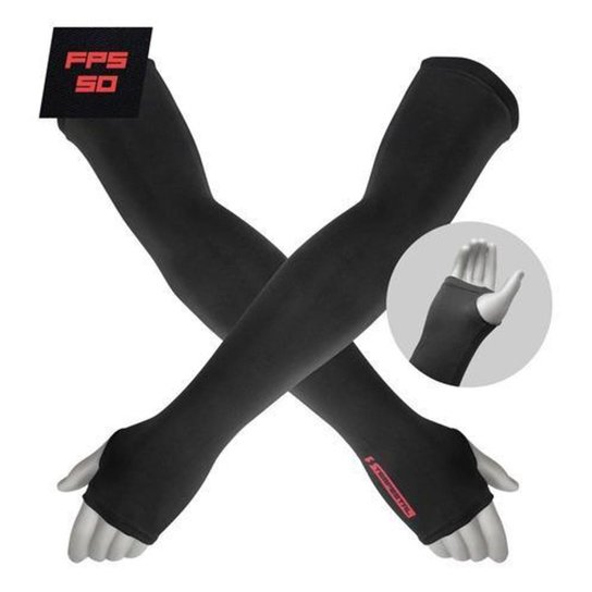 Manguito Uv50 Proteção Solar Ciclismo Manga Braço Compressão - Branco - Preto Menor preço em Manguito Uv50 Proteção Solar Ciclismo Manga Braço Compressão - Branco - Preto