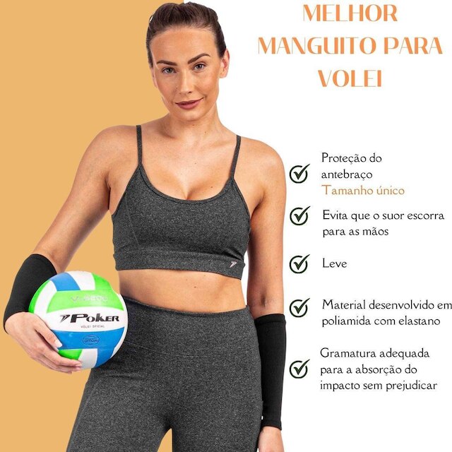 Manguito Vôlei Protetor Antebraço Poker