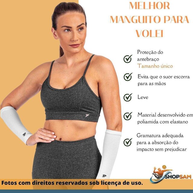 Manguito Vôlei Protetor Antebraço Poker