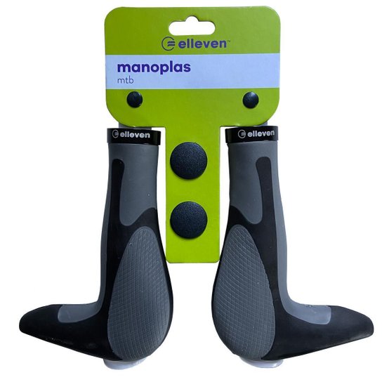 Manopla Anatômica Gel Para Bicicleta Bike Bar Ends Acoplado - Cinza+Preto Menor preço em Manopla Anatômica Gel Para Bicicleta Bike Bar Ends Acoplado - Cinza+Preto
