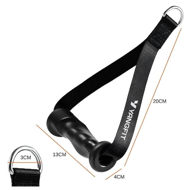 Manopla Anatômica Puxador Crossover Polia Pulley Yangfit Par