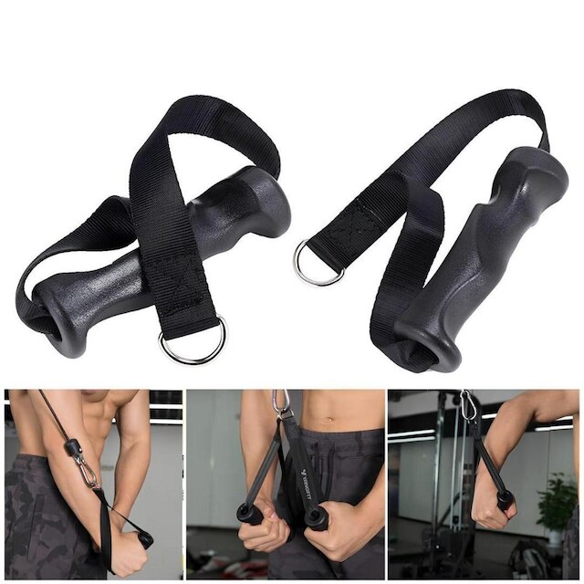 Manopla Anatômica Puxador Crossover Polia Pulley Yangfit Par