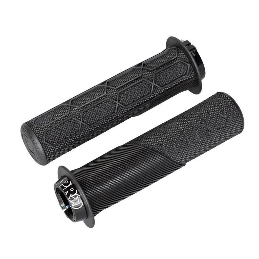 Manopla Lock On Trail 132,5mm Flange Preto 32mm Composto Duplo com Trava