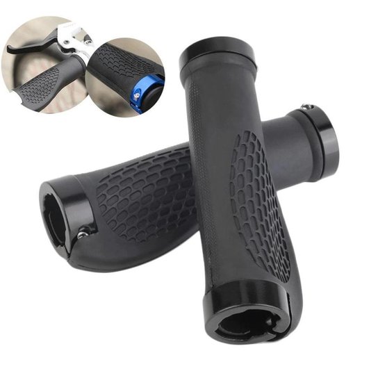 Manopla Punho Bike Bicicleta Ciclismo Ergonômico C/trava Mtb - Preto Menor preço em Manopla Punho Bike Bicicleta Ciclismo Ergonômico C/trava Mtb - Preto