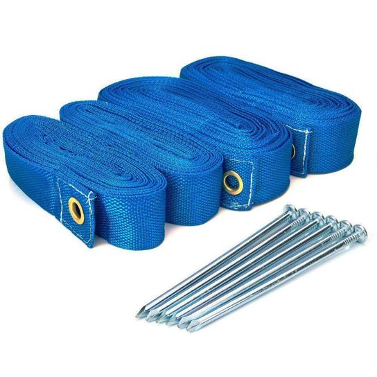Marcação Para Spin Beach Tennis Com Fixadores - Azul