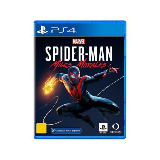 Marvels Spider-Man Miles Morales para PS4 - Incolor Menor preço em Marvels Spider-Man Miles Morales para PS4 - Incolor