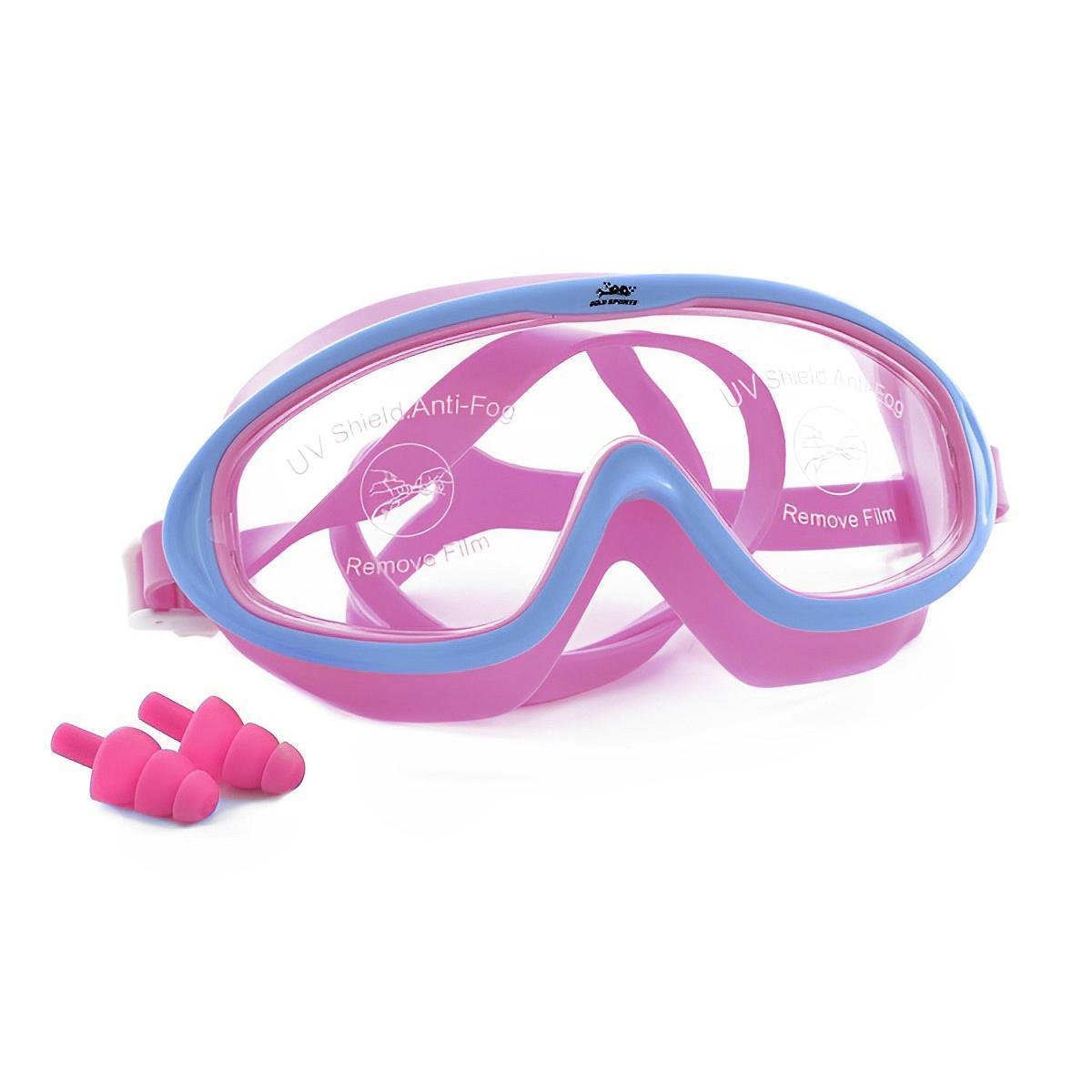 Mascara De Natação Gold Sports Vision Infanto Juvenil High Definition Rosa Netshoes