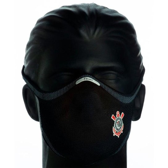 Máscara Esportiva FIBER KNIT- preto - CORINTHIANS - Preto Menor preço em Máscara Esportiva FIBER KNIT- preto - CORINTHIANS - Preto
