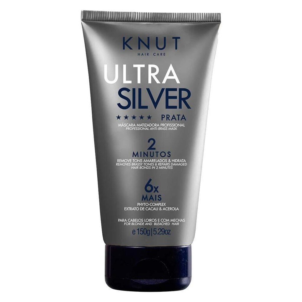 Máscara Matizadora Knut Ultra Silver Prata 150g