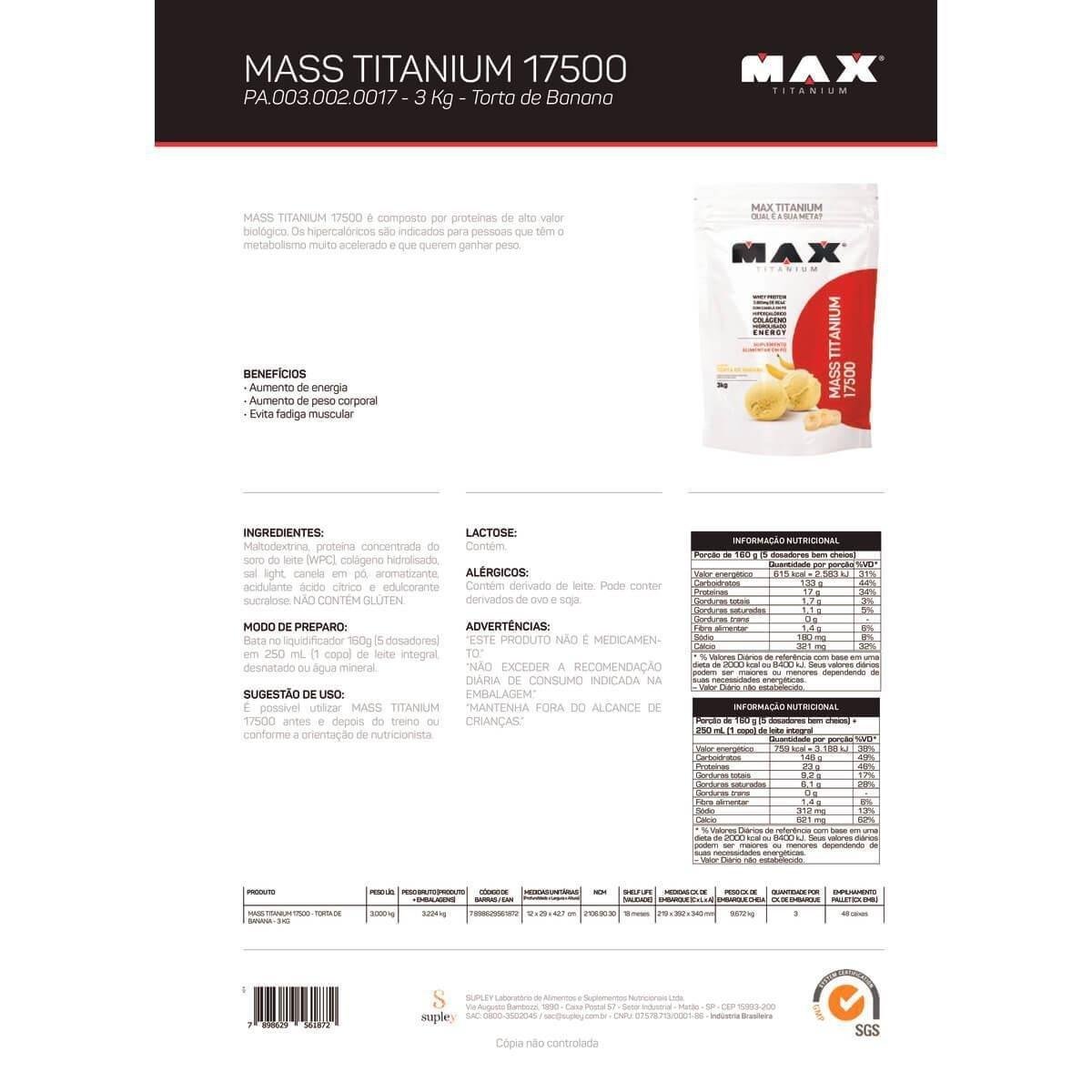 max titanium 17500 netshoes