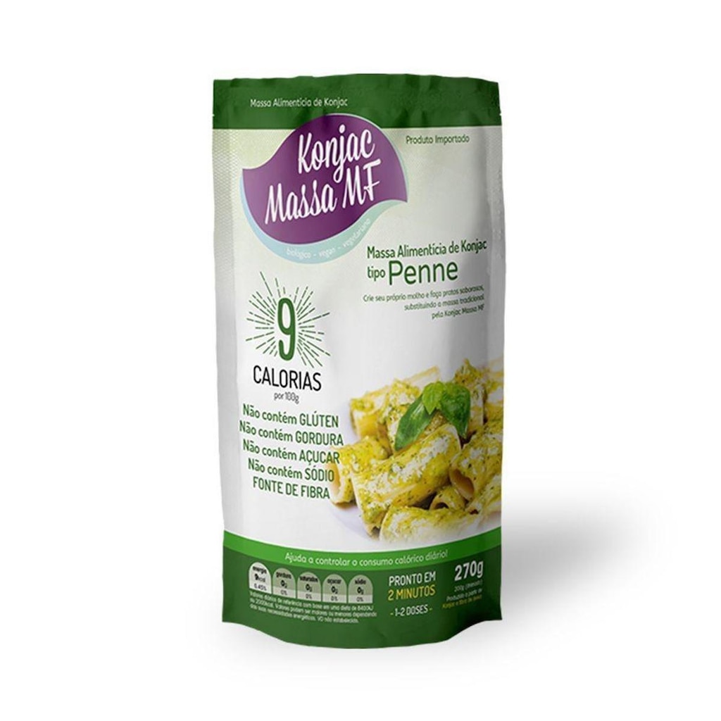 Massa Konjac Penne 270g - Konjac