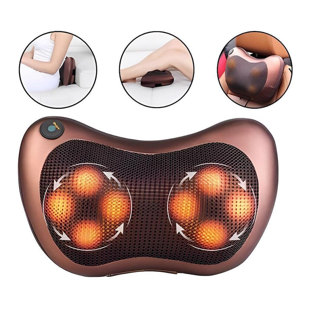 Massageador Elétrico Almofada Massagem Nuca Pés Pescoço