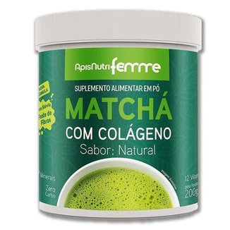 Matchá Solúvel Apisnutri Sabor Natural 200g