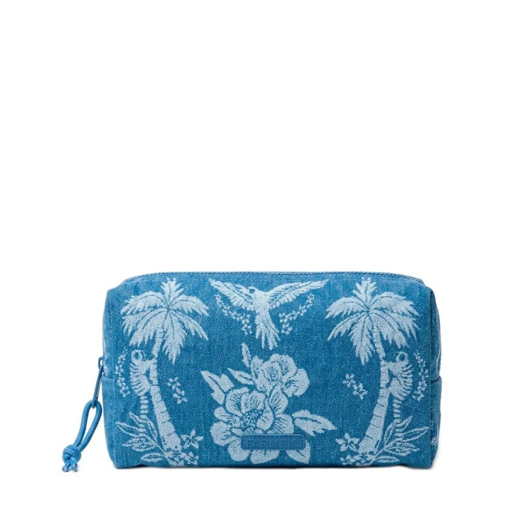 Maxi Necessaire Farm Rio Ora Bolas Jeans Lenco Tropical