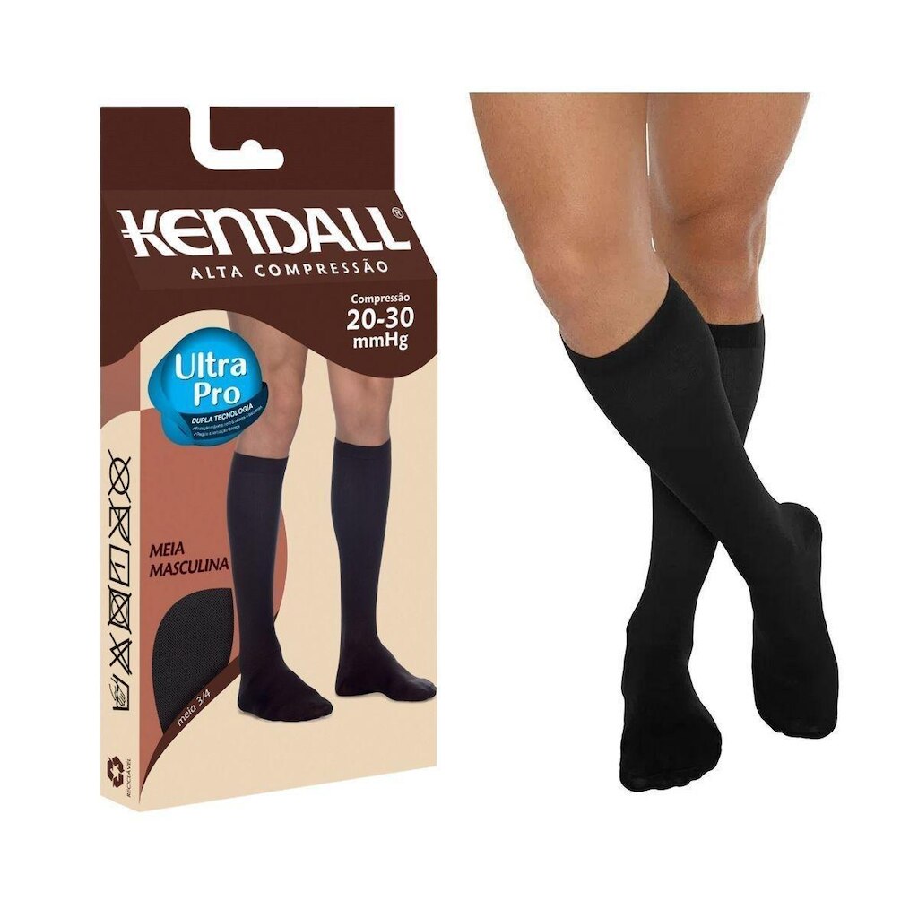 Meia 3/4 Kendall Alta Compressão Masculino