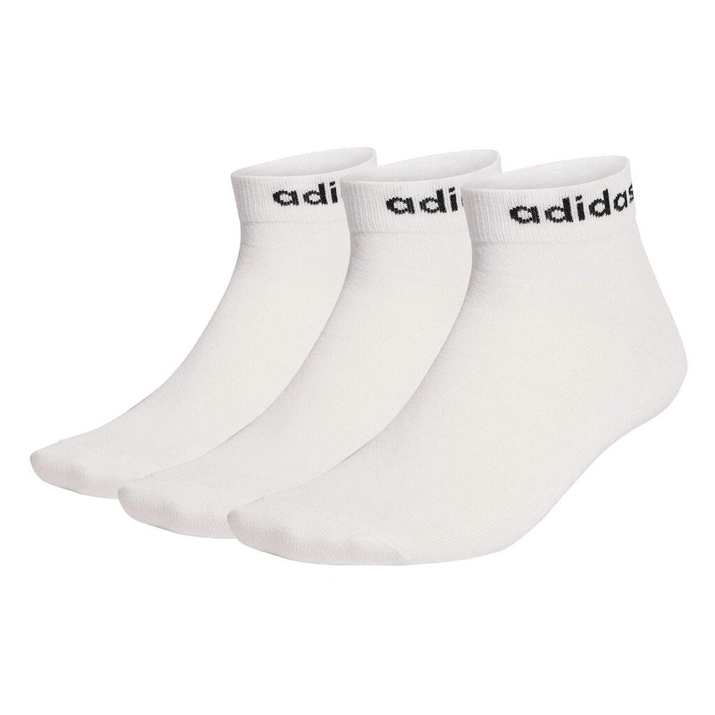 Meia Adidas Cano Baixo Linear Ankle 3 Pares