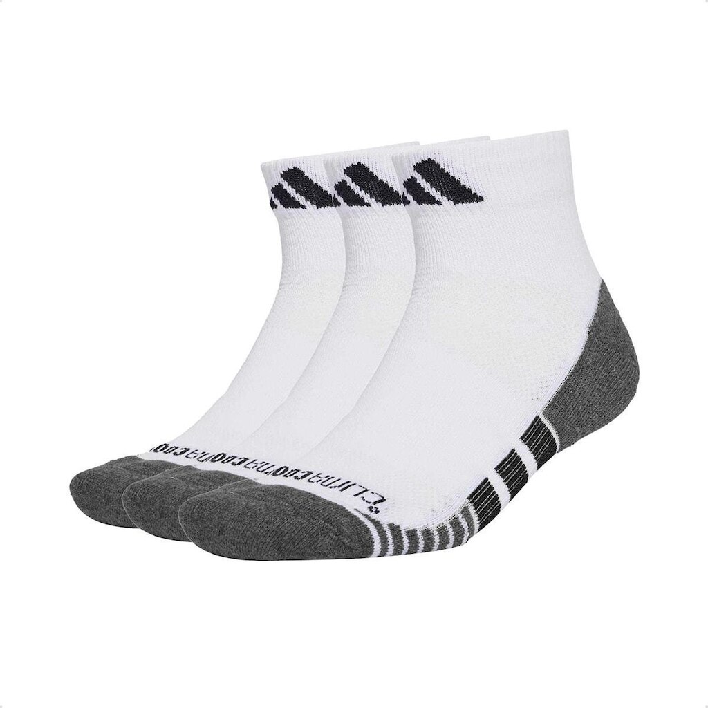 Meia Adidas Cano Curto Amortecimento Performance Climacool 3-Pack