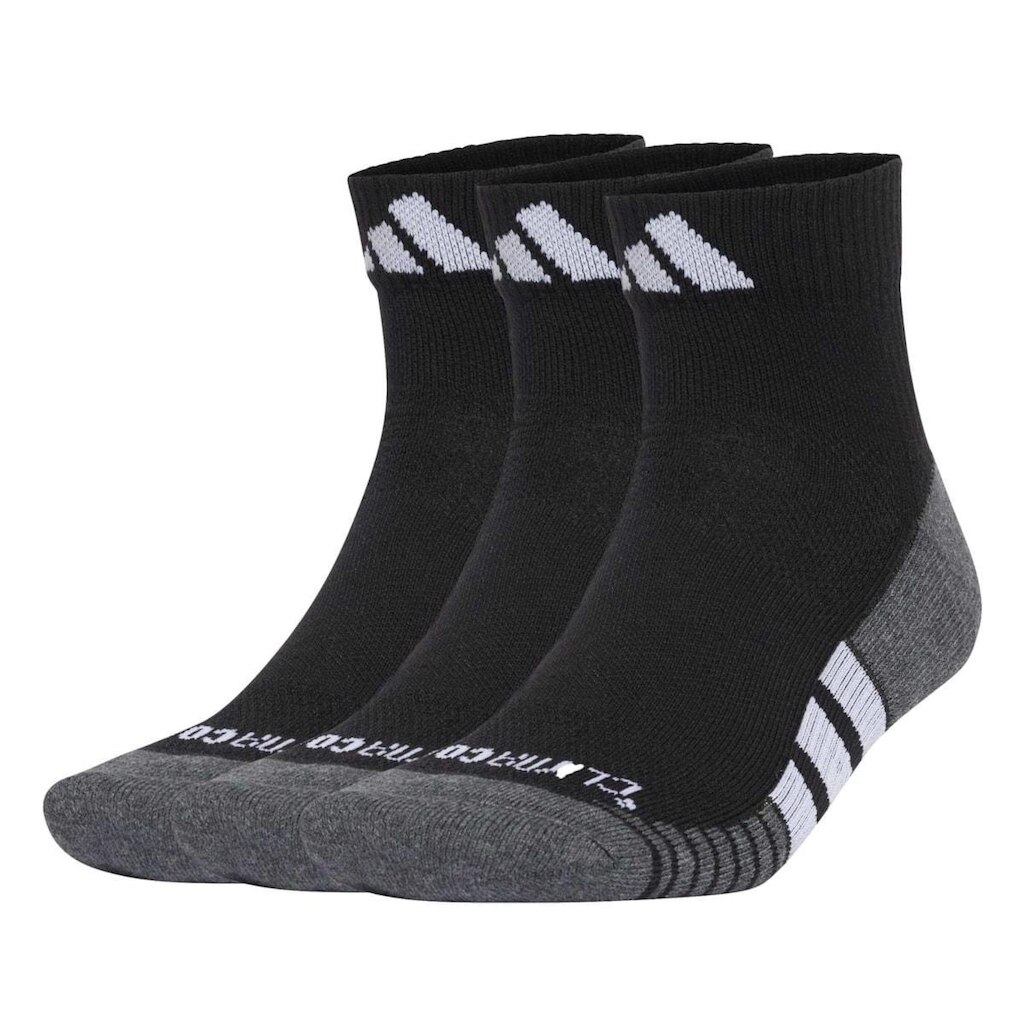 Meia Adidas Cano Curto Amortecimento Performance Climacool 3-Pack