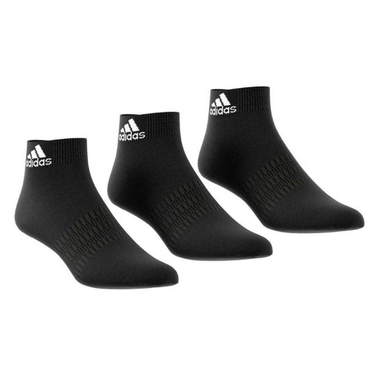 Menor preço em Meia Adidas Cano Médio Fina - Unissex - Preto