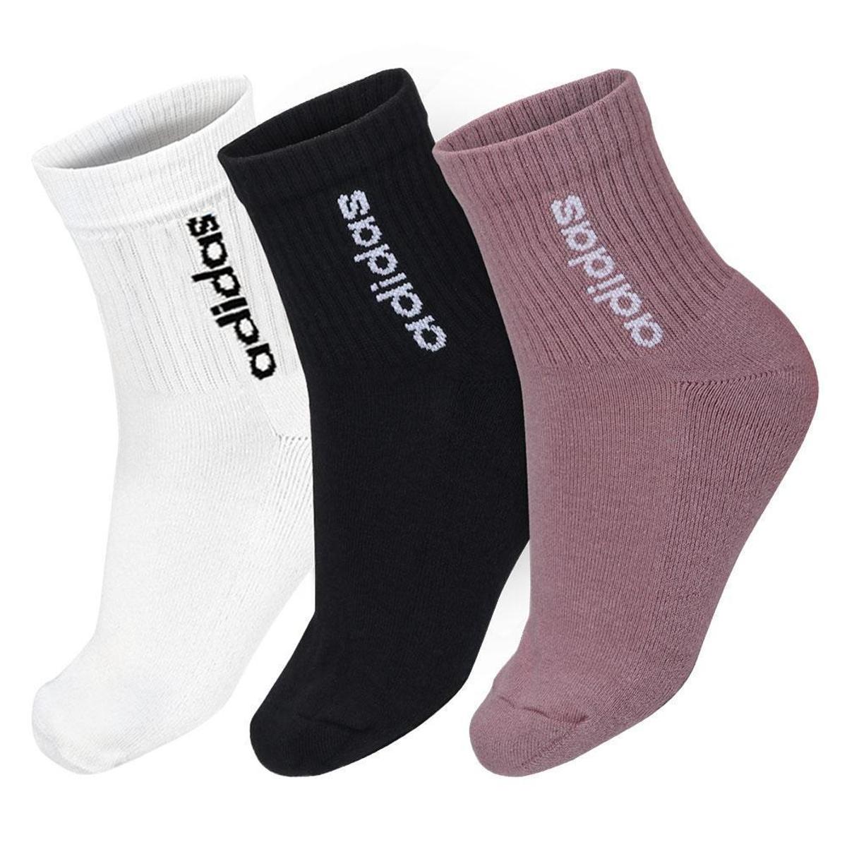 meia adidas cano alto colorida