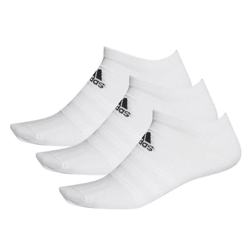 MEIA ADIDAS LIGHT LOW 3PP DZ9401 - BRANCO/PRETO GG