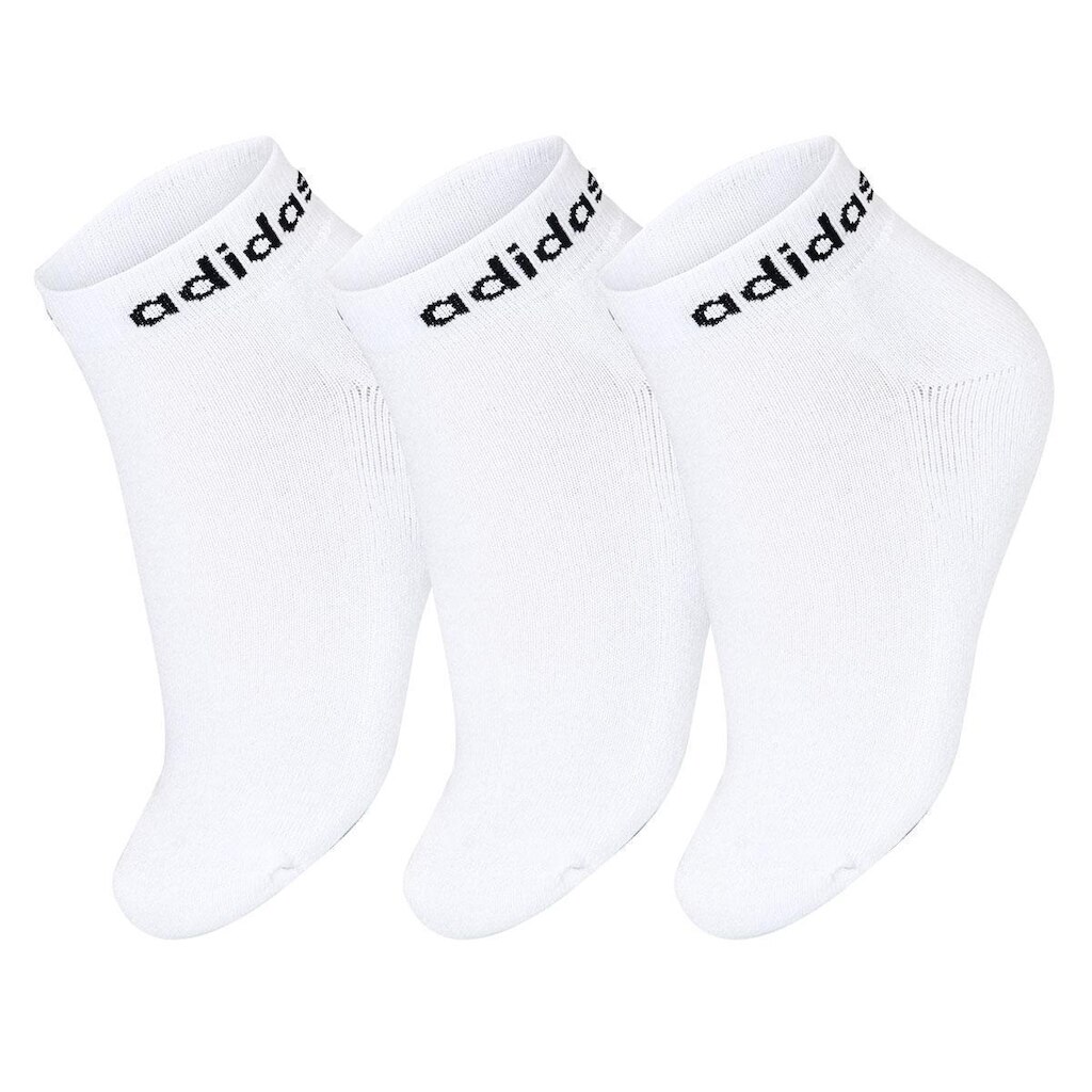 Meia Adidas Linear Ankle Cushioned 35 ao 37 - Pack com 03 Pares Branco