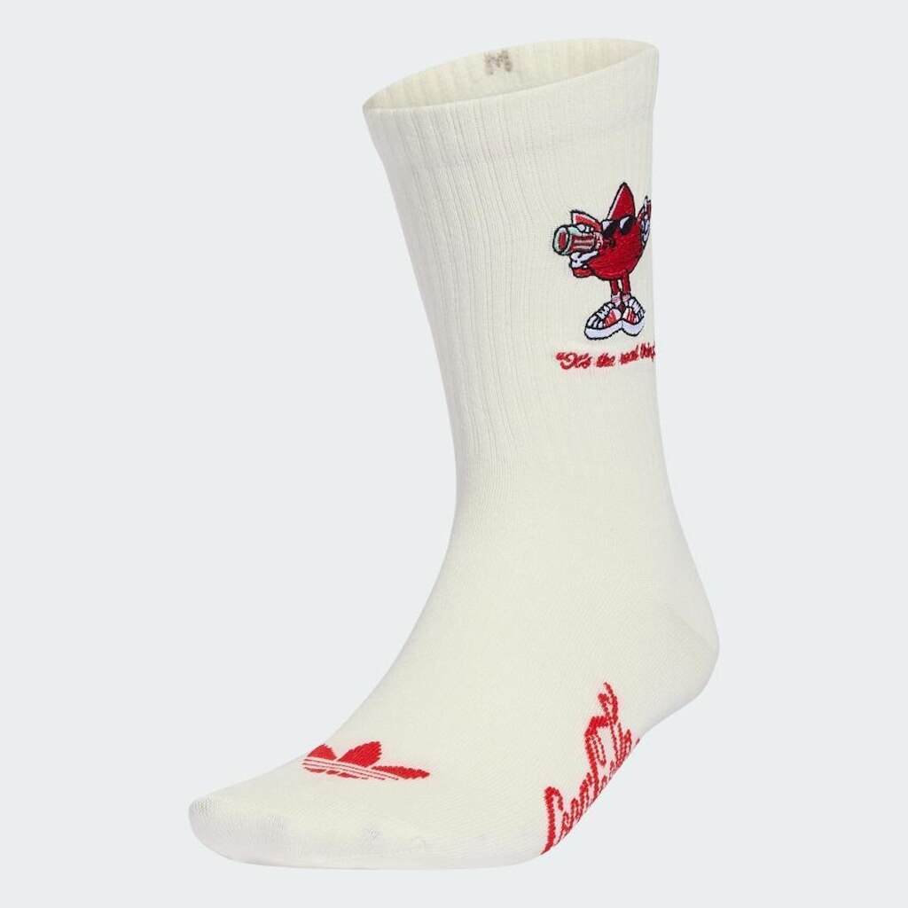 Meia adidas Originals x Coca-Cola Cano Alto