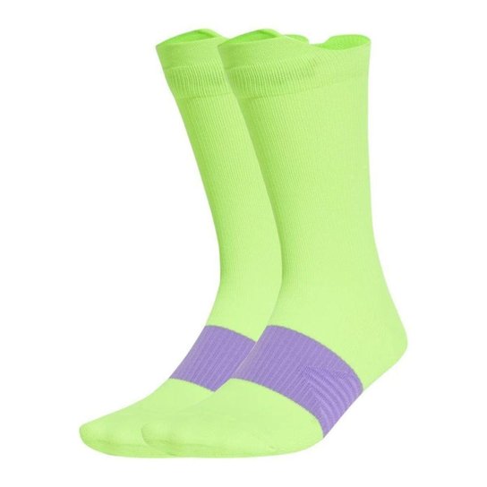 Meia Adidas Run X Graphic Cano Medio Unissex Verde 37-39 Verde