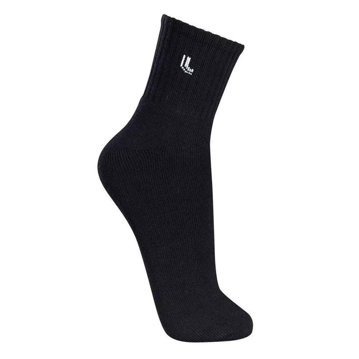 Meia Adulto Lupo Sport Preta Kit Com 3 Pares - 3248 Menor preço em Meia Adulto Lupo Sport Preta Kit Com 3 Pares - 3248