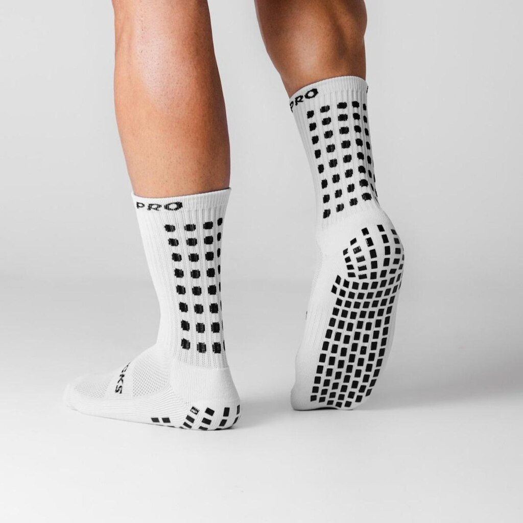 Meia Antiderrapante ProSocks® Grip Draft Futebol Cano Médio