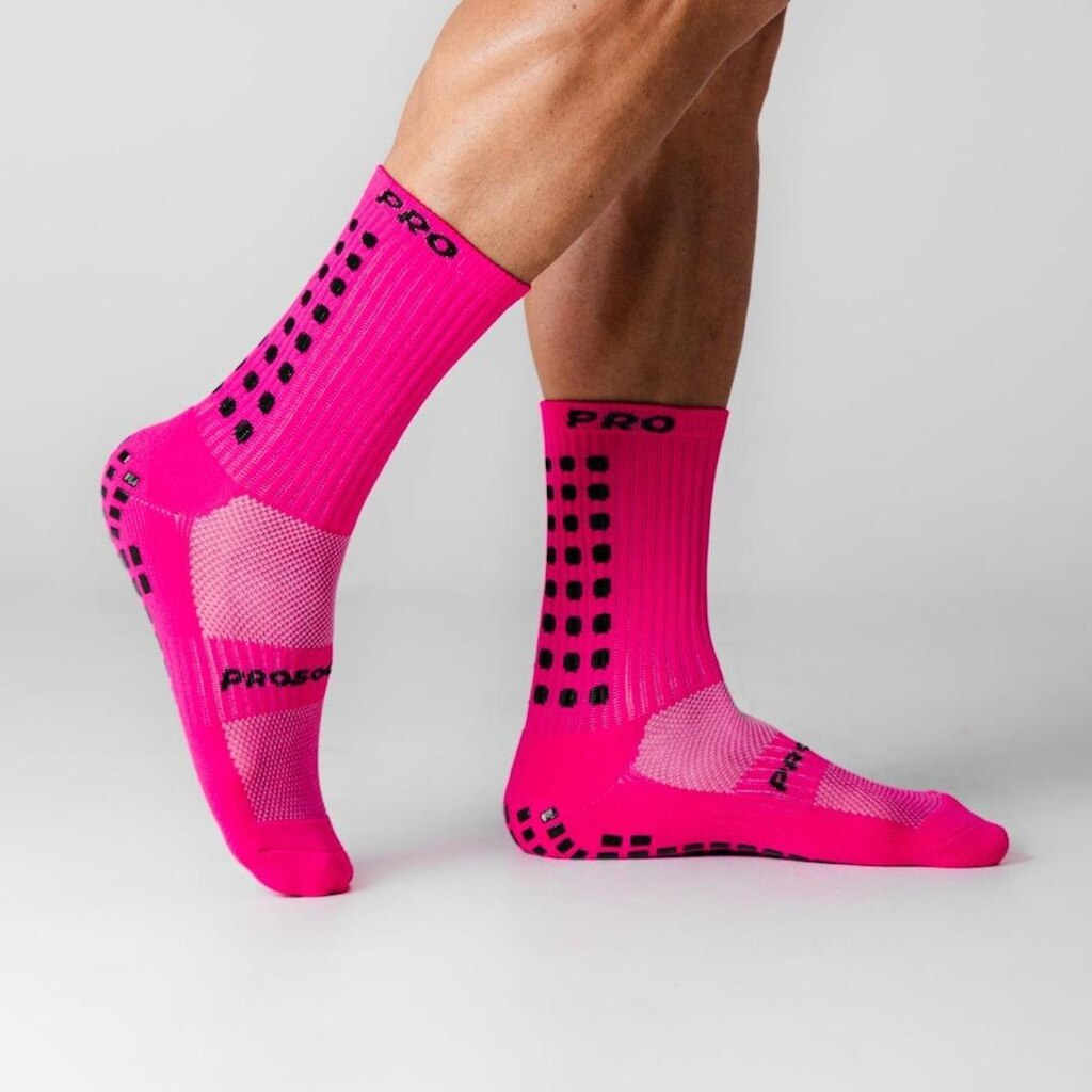 Meia Antiderrapante ProSocks® Grip Draft Futebol Cano Médio
